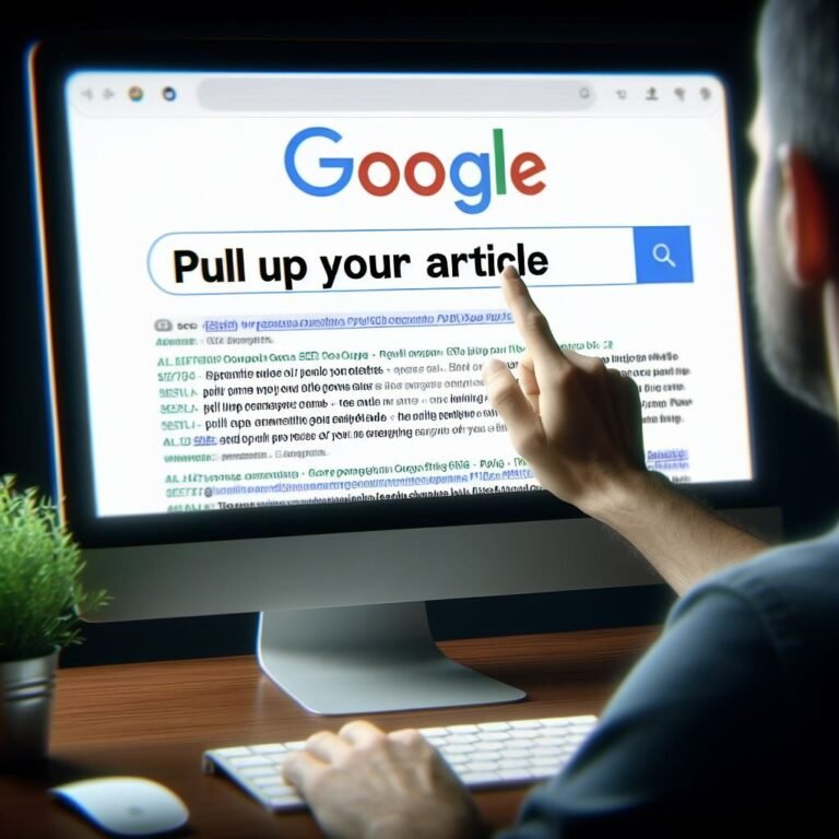 Pull up your Article in SERP